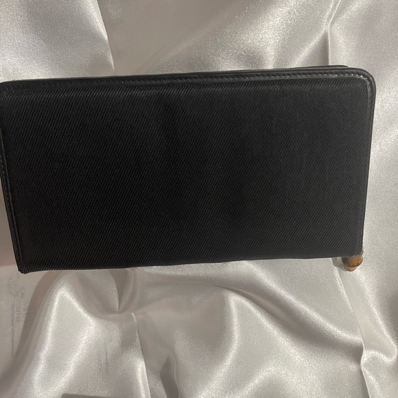 Gucci Rare Vintage Tom Ford Era Nylon Bamboo Long Wallet - Picture 2 of 16